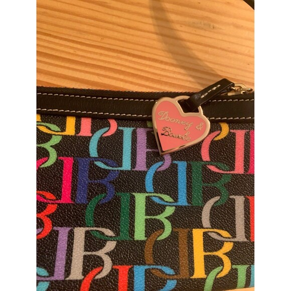 Dooney and Bourke Rainbow zipper large wristlet - Picture 4 of 5